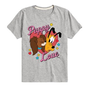 Boys' - Disney - Fifi And Pluto Puppy Love Short Sleeve Graphic T-Shirt - 1 of 3
