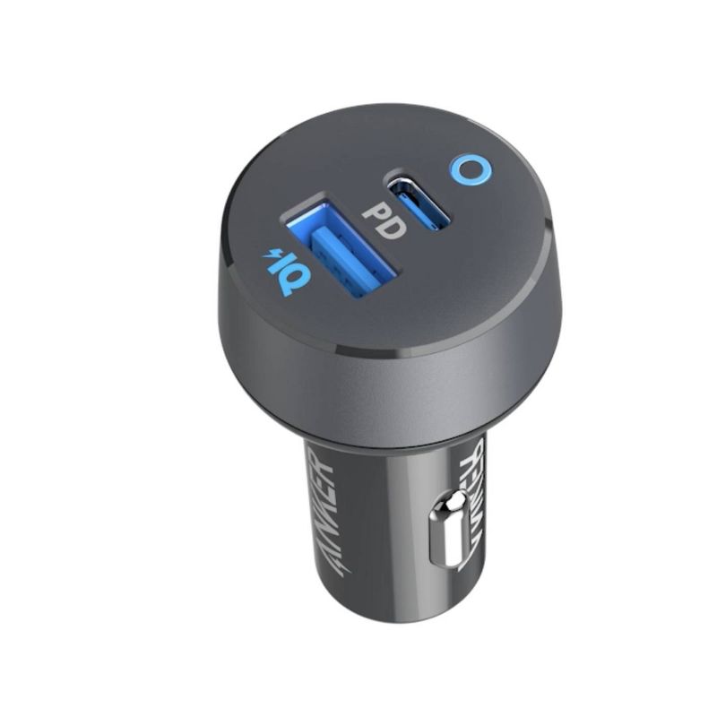 Anker 2-Port 20W USB-C + 15W USB-A Power Delivery Car Charger - Black, 3 of 8