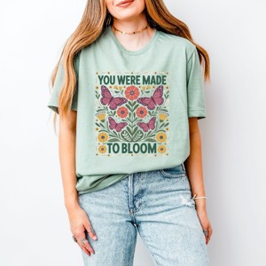 Simply Sage Market You Were Made To Bloom Short Sleeve Tee - 1 of 4