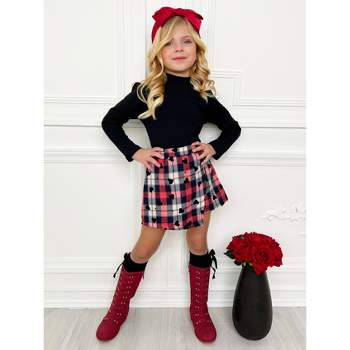 Girls Valentine's Day Outfit  Girls Sequin Heart Tunic And Legging Set –  Mia Belle Girls