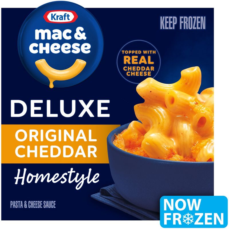 Kraft Deluxe Original Cheddar Mac and Cheese Frozen Meal - 12oz, 1 of 11