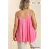 Slickblue Women's Plus Size Mixed Animal Print Cami - Linen Cotton Adjustable Strap Top Size, XL-2XL - 4 of 4