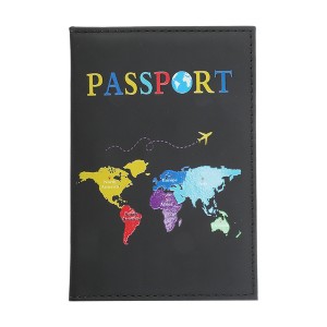 Unique Bargains Colorful Passport Holder 1 Pc - 1 of 4