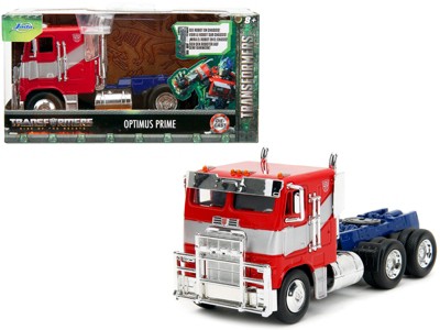 Optimus Prime Truck Red & Blue w/Silver Stripes "Transformers: Rise of the Beasts" (2023) Movie 1/32 Diecast Model Car by Jada