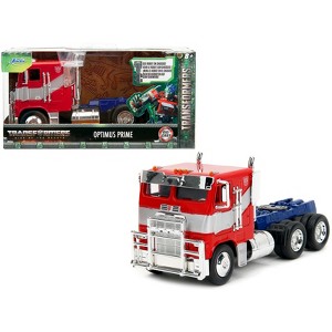 Optimus Prime Truck Red & Blue w/Silver Stripes "Transformers: Rise of the Beasts" (2023) Movie 1/32 Diecast Model Car by Jada - 1 of 4