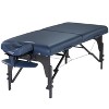 Master Massage 31" Montclair Pro Portable Massage Table Package, Memory Foam Cushioning, Reiki Panels, Shiatsu Cable Release - Royal Blue - 2 of 4