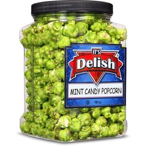 Mint Candy Popcorn by It's Delish, 16 Oz Jumbo Reusable Container - 1 of 4