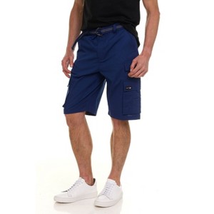 Canada Weather Gear Men’s Belted Cargo Shorts – Lightweight Cotton Stretch Fabric, Classic Fit with Multiple Pockets - 1 of 4
