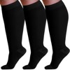 Absolute Support Unisex 20–30mmHg Firm Graduated Compression Socks, Knee High, 3-Pack – Medical Support, Varicose Veins & Swelling Relief, A501-3 - 2 of 4