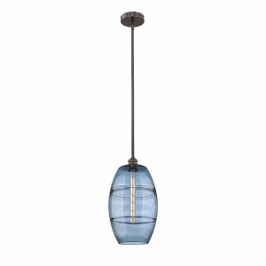 Vaz - 1 Light Stem Hung Mini Pendant In Industrial Style-18 Inches Tall and 10 Inches Wide - 1 of 1