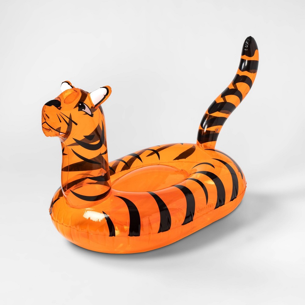 Tiger Pool Float Bright Yellow - Sun Squad