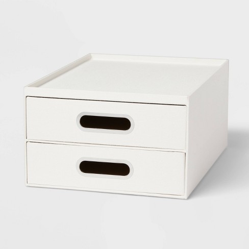 Canvas Desk Drawer Organizer Cream - Brightroom™ : Target