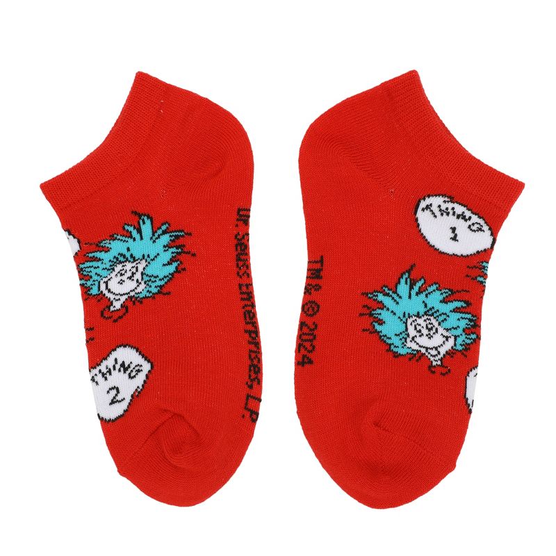 Dr. Seuss Character Art Kid's 6-Pair Ankle Socks, 4 of 7
