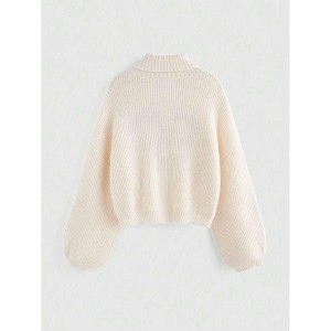ITAFIT Women's Autumn And Winter High Neck Sweater, Apricot - 1 of 1