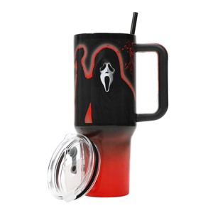 Ghost Face Black & Orange Ombre 40 Oz Stainless Steel Tumbler - 1 of 4