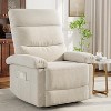 Recliner Chair for Adults,Manual Fabric Recliner with Side Pocket,Adjustable Single Sofa with Ergonomic Back Support,for Living Room, Nursery,Bedroom - 3 of 4