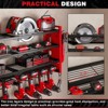 WOWLIVE Power Tools Organizer Wall Mount, Cordless Drill Organizer, 4 Layers Tool Rack for Garage, 8 Drill Holders - 4 of 4