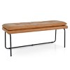 Nano  48" Faux Leather Double padded Cushion Bench - Maison Boucle - 2 of 4