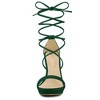 Allegra K Women's Platform Stiletto Heels Lace Up Sandals - 2 of 4