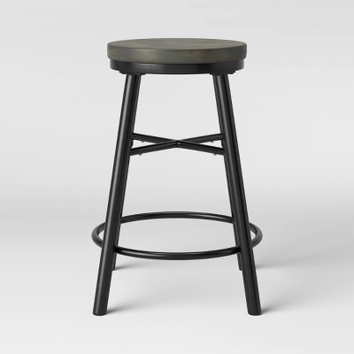 target black metal bar stools