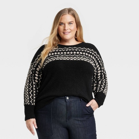 Fair isle shop sweater women's plus