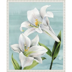 Amanti Art Peaceful Lilies I by Grace Popp Framed Canvas Wall Art - 1 of 4