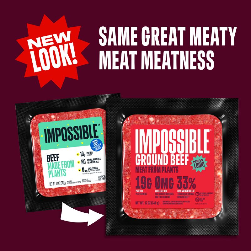 Impossible Plant Based Beef Ground - 12oz, 4 of 11