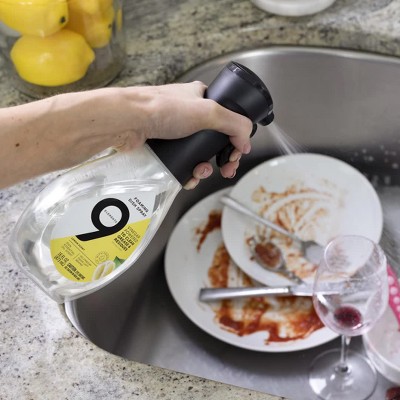 9 Elements Dishwashing Liquid Dish Soap, Lemon Scent Cleaner, 16 oz Bottles  (Pack of 3)