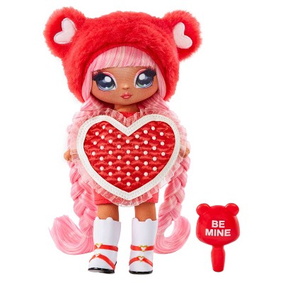 Na! Na! Na! Surprise Sweetest Hearts Valentina Moore Red Heart Bear Stuffed Doll