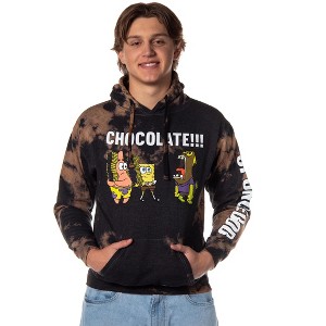 Seven Times Six SpongeBob SquarePants Hoodie CHOCOLATE! Tie Dye Pullover Hoodie for Men Multicoloured - 1 of 4