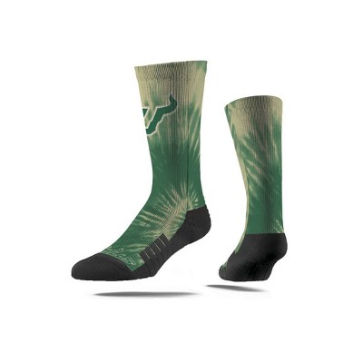 NCAA South Florida Bulls Tie-Dye Adult Crew Socks - M/L