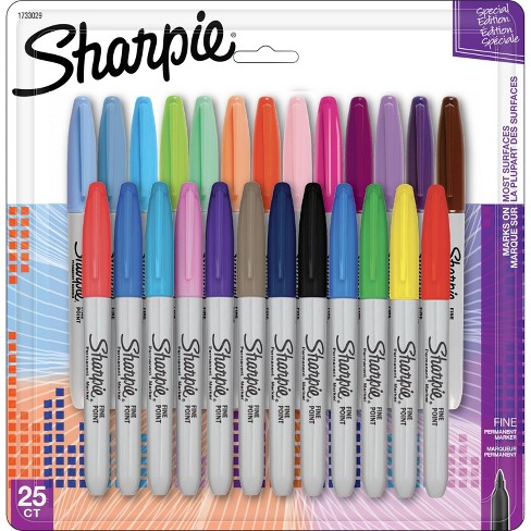 Sharpie 12pk Permanent Markers Fine Tip Multicolored : Target