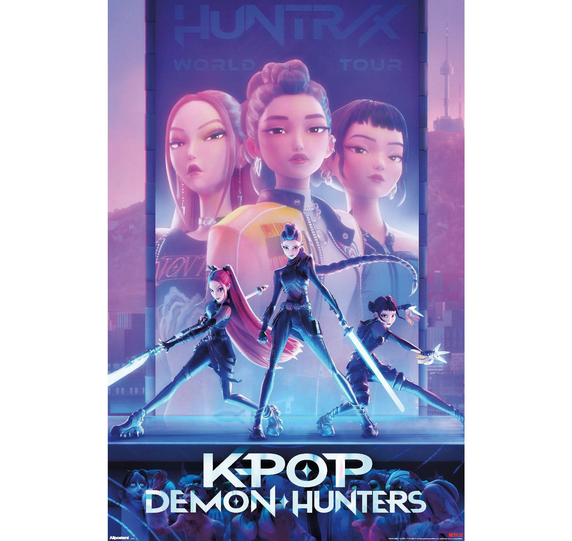 Trends International Netflix KPop Demon Hunters (2025) - One Sheet Unframed Wall Poster Prints