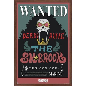 Trends International One Piece - Brook Wanted Poster Framed Wall Poster Prints - 1 of 4