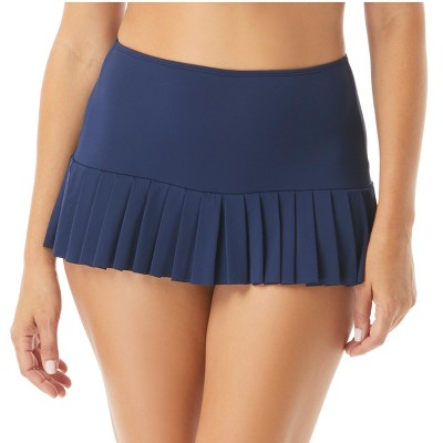 FIONECA Pleated Skirted Swim Bottom ¡ª Sporty Skirt with Attached Bikini