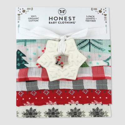 Image of Honest Baby Organic Lovey & Teether Set - 5pk