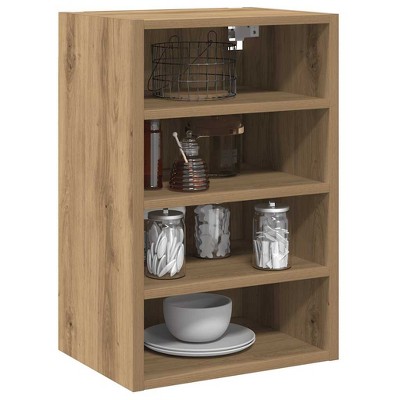 CLIHOME Open 4-Tier Storage Wall Kitchen Storage Cabinet for Modern Living Spaces