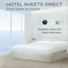 Set of 3 Queen Duvet Cover Set, Bamboo Viscose, Moisture - Wicking, Cooling, Breathable, Easy Care, Gray - 4 of 4