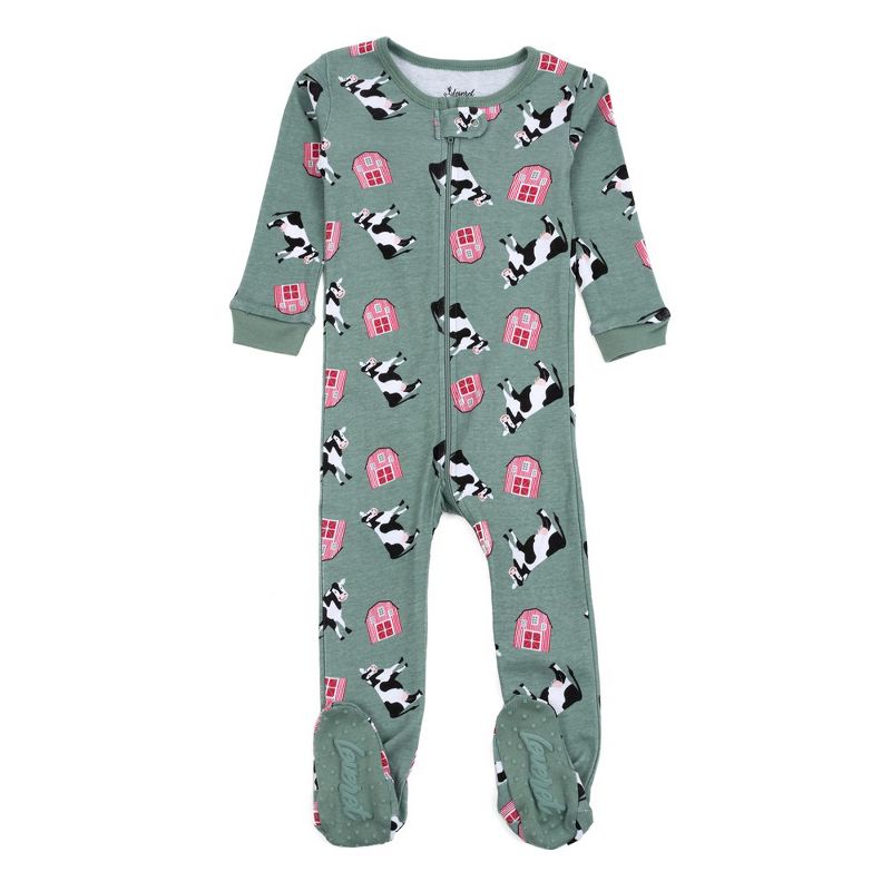 Leveret Footed Sleeper Cotton Pajamas, 1 of 3