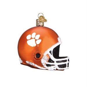 Old World Christmas Glass Blown Ornament for Christmas Tree, Clemson Helmet - 1 of 3