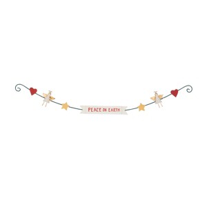 Gallerie II 23" Clapsaddle Peace on Earth Gar - 1 of 2