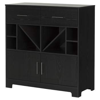 Vietti Bar Cabinet with Bottle Storage and Drawers - South Shore