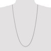 Black Bow Jewelry 1.65mm, 14k White Gold, Solid Spiga Chain Necklace - 2 of 4