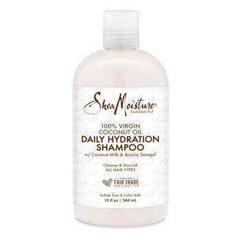 SheaMoisture Cleanse & Nourish 100% Virgin Coconut Oil Daily Hydration Shampoo for All Hair Types - 13 fl oz