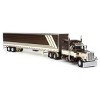 First Gear DCP 1/64 Brown & Cream Peterbilt 389 63'' Mid-Roof Sleeper w/ 53' Utility Trailer 60-1675 - 2 of 4