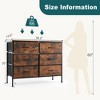 FURNIinspire Utility Storage Cabinets 6 Drawer Multi-Functional Tall Dresser Ideal for Organization in Kids Rooms and Beyond, Brown, 38.1"*13.7"*29.9" - 3 of 4