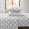 Elegant Solid Micro Fleece Sheet Set, All Season Bedding Sets, Cozy Home Textile fits Lux Bedroom Decor,Valentine's Day Gifts - 4 of 4