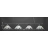 Toltec Lighting Oxford 4 - Light Island Pendant Light in  Brushed Nickel with 16" Pearl & Black Flair Art Glass Shade - 2 of 2