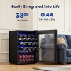 Simzlife 45 Bottle/4.5 cu. ft. Wine Fridge, Built-in Wine Refrigerator with Digital Temperature, Quiet Operation, Stainless Steel Glass Door, Black - 4 of 4
