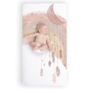 JumpOff Jo - 100% Cotton Fitted Crib Sheet, Super Soft, for Standard Crib Mattresses and Toddler Beds - 1 of 4